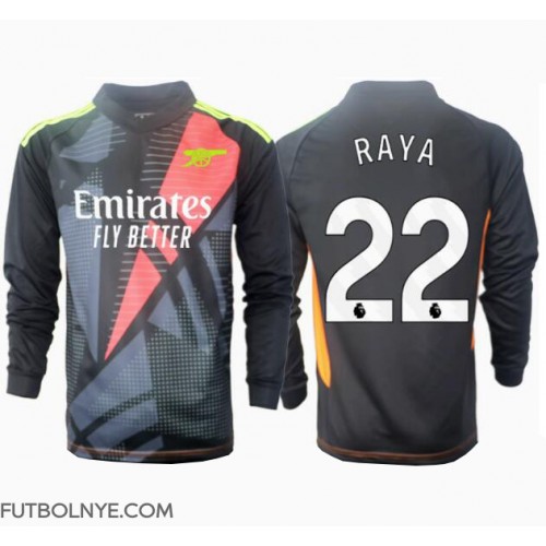 Camiseta Arsenal David Raya #22 Portero Tercera Equipación 2024-25 manga larga
